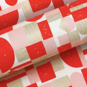 Wrapping Paper Arches Pink:Red