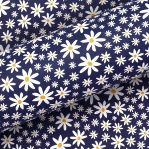 Wrapping Paper Daisies Navy