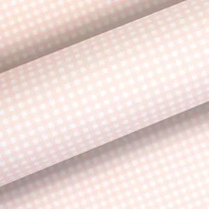Wrapping Paper Gingham Soft Pink