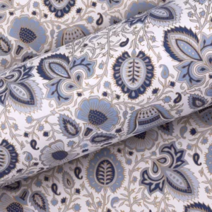 Wrapping Paper Paisley Blue