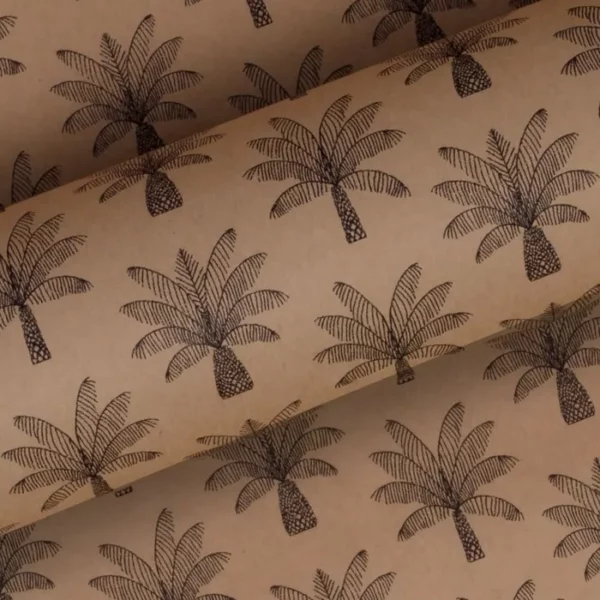 Wrapping Paper Palm Trees Kraft