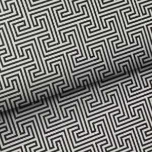 geometric black wrapping paper