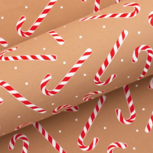 Christmas Wrapping paper ginger candy cane