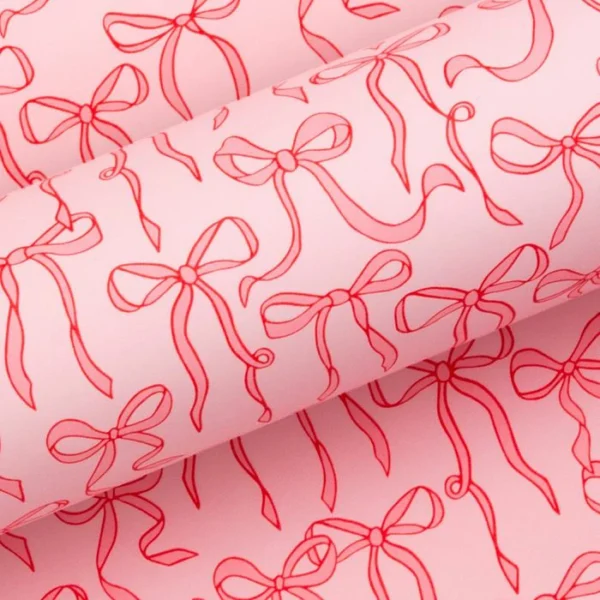 Wrapping Paper Pink Bows