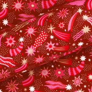Christmas Wrapping Paper Cosmic Scarlett