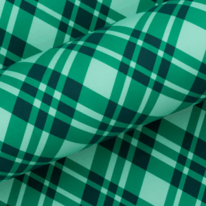 Christmas Wrapping Paper Plaid Evergreen